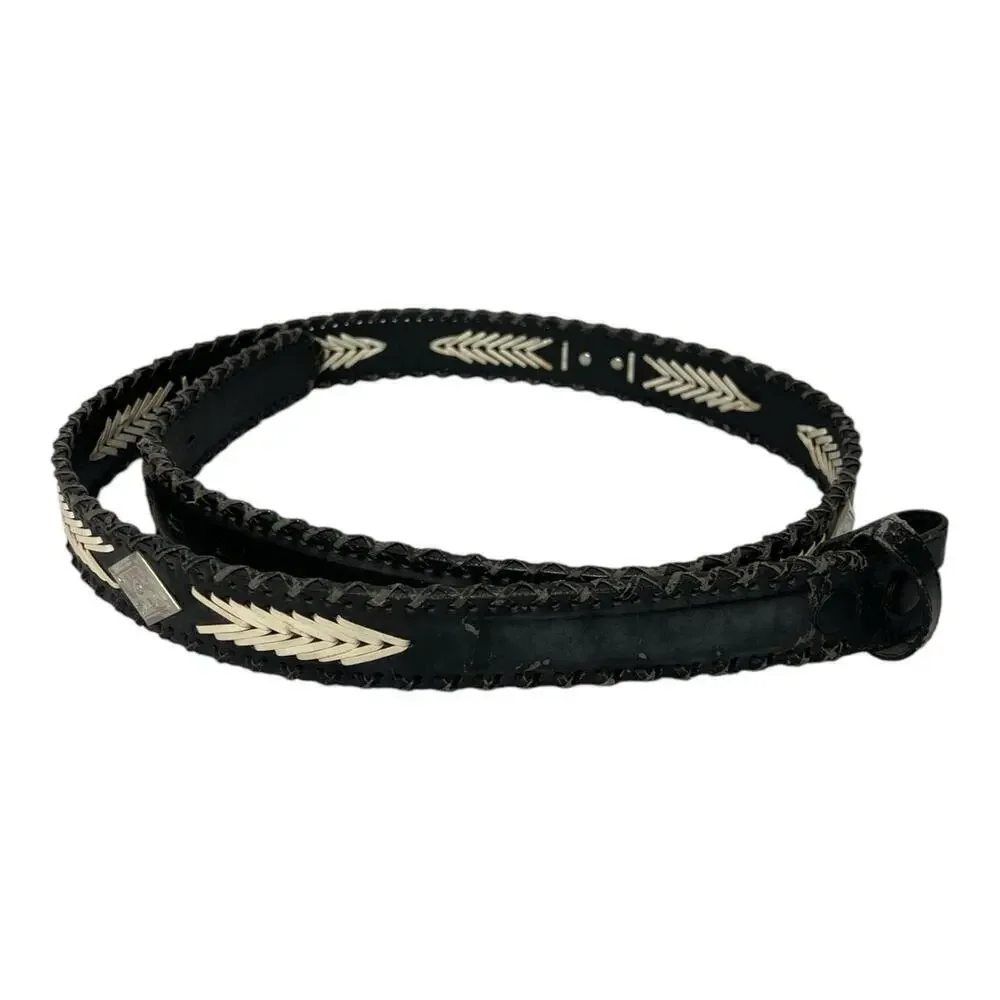 VINTAGE CLASSIC WESTERN BELT Genuine LEATHER COWBOY 46